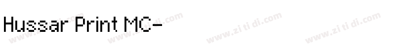 Hussar Print MC字体转换